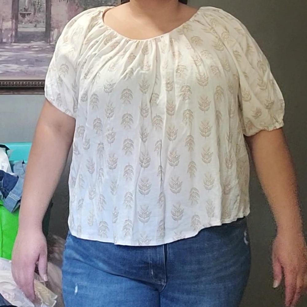 White Floral shirt